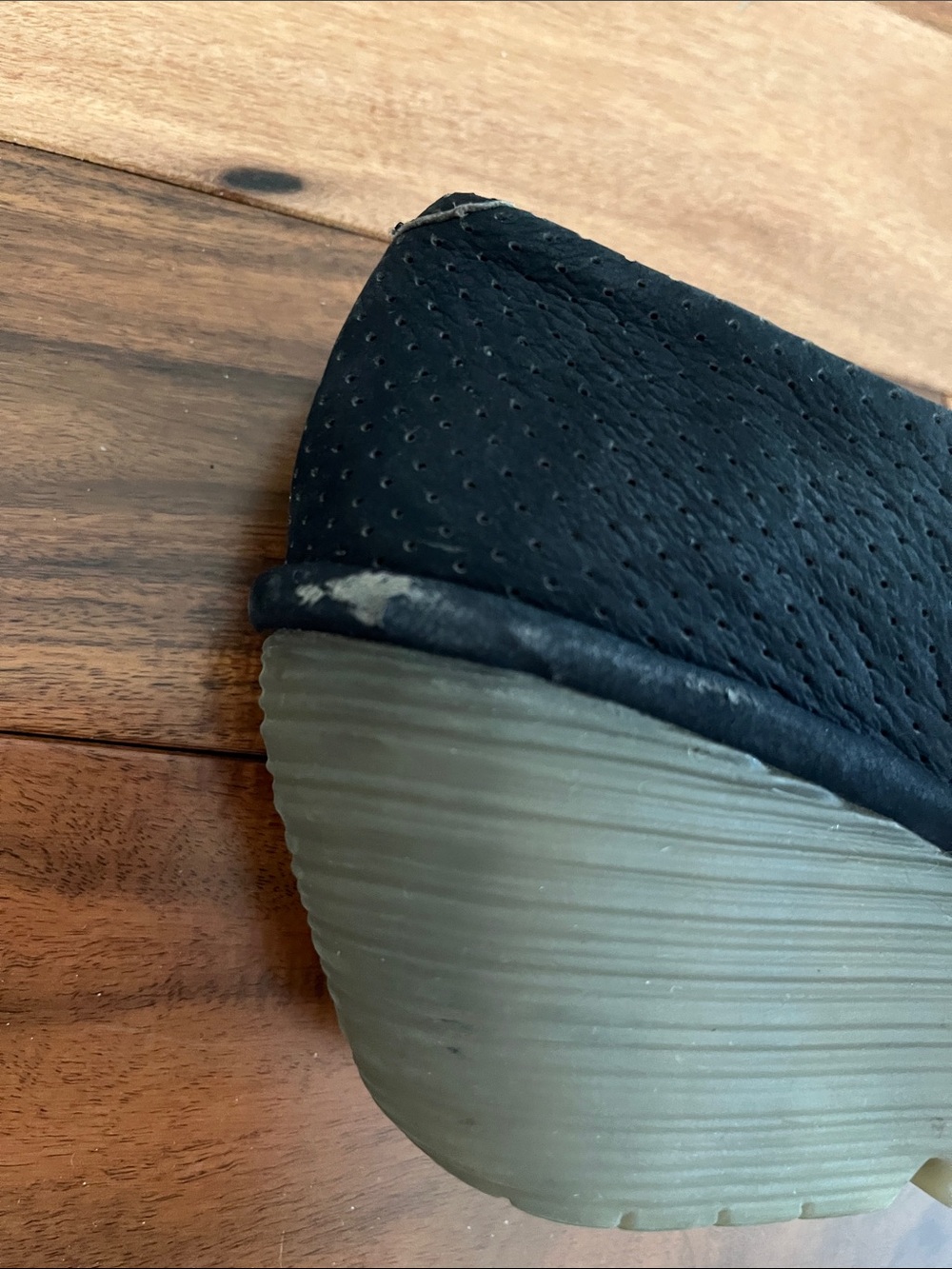 Fly London Navy Peep-Toe Wedge Heels - Picture 4 of 4